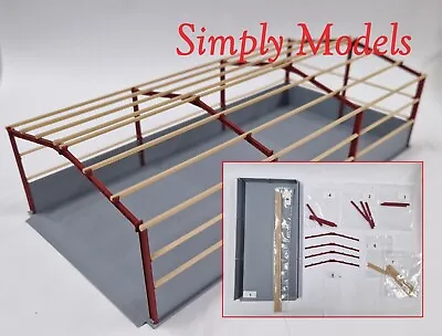 Simply Models 60 X 30ft Modern Barn Shed Open Frame Kit 1:76 Scale OO Gauge • £24.99