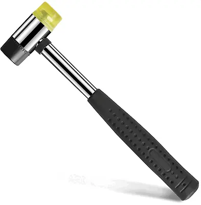 Double Faced Small Rubber Mallet Hammer Tool 25mm Non Marring Hammer Tapping • $8.40