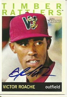 2013 Topps Heritage VICTOR ROACHE Signed Card BREWERS Rc Auto CARDINALS • $3.29