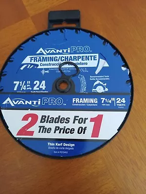 7-1/4  X 24-Tooth Framing Circular Saw Blade2 Pack NEW FREE SHIP • $12