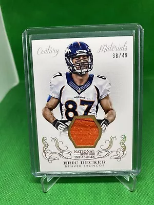 Eric Decker 2013 Panini National Treasures Game-Worn Jersey /49 • $1.99