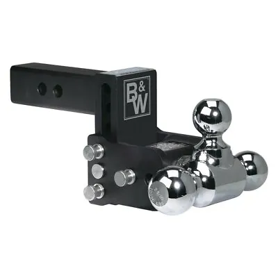 B&W Tow And Stow Adjustable Tri Ball Trailer Drop Hitch 2  Receiver 5  Drop • $299.95