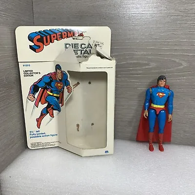 1979 Mego Diecast Die-Cast Vintage Superman  5¼  DC Comic Action Figure With Box • $249.99