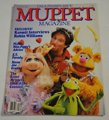 Muppet Magazine Gala Premier Issue January 1983 Robin Williams - 052423JENON-41 • $31.54