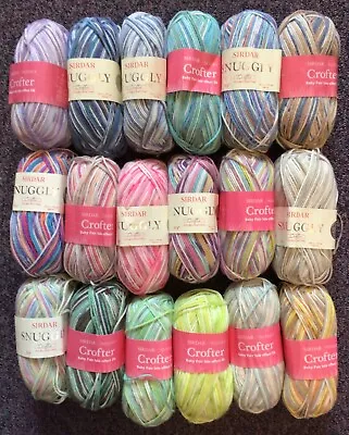 £13.45 • Buy 3 X 50g Balls Of Sirdar Snuggly Baby Crofter D/K Wool/Yarn For Knitting/Crochet