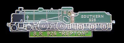 S.R.926  Repton Steam Railway Train Locomotive Pin Badge-Superb Condition • £5.50