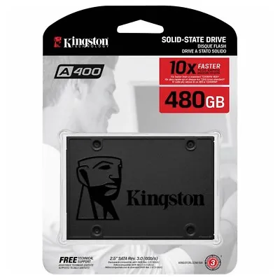 $49.95 • Buy SSD 480GB Kingston A400 Internal Solid State Drive Laptop Desktop SSD Drive 2.5 