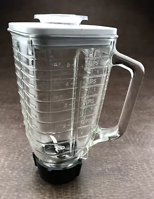 $22.50 • Buy Vintage Oster Osterizer 5 Cup Replacement Glass Blender Jar With Lid & Blade 