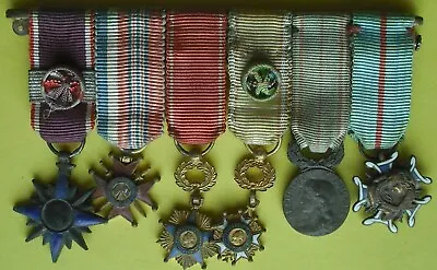 £65 • Buy +++ Mounted French Group Of 6 Miniature Medals +++