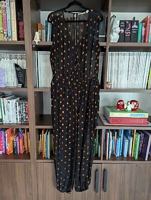 Sass & Bide Silk Star Print Jumpsuit Size 12 • $60