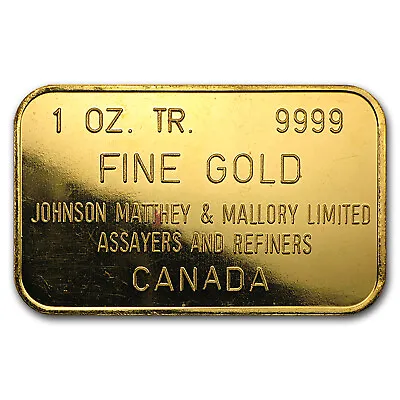 1 Oz Gold Bar - Johnson Matthey & Mallory • $2608.31