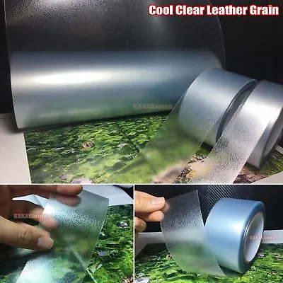 Useful Clear Matte Leather Grain Texture Vinyl Sticker Tape For Car Home Wrap AB • $23.83