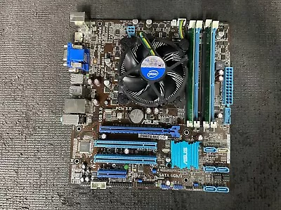 ASUS P8B75-M/CSM LGA 1155 With Intel I7-3770K 3.50GHz 8GB RAM Heatsink And Fan • $80