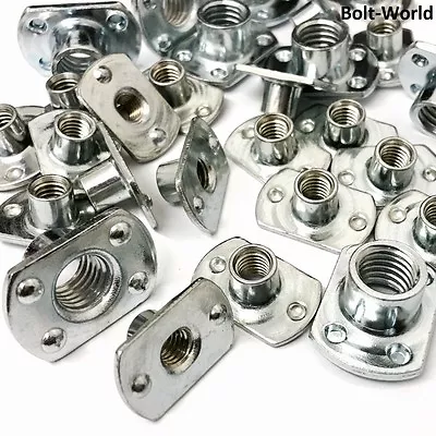 £4.17 • Buy Tee Spot Weld Nuts Zinc Plated Metric 2 & 4 Under Welded Pips T Style Slab Base