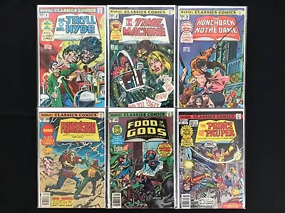 MARVEL CLASSICS COMICS Lot Of 6 - #1 2 3 20 22 33 - Jekyll Hyde Frankenstein +! • $5.50