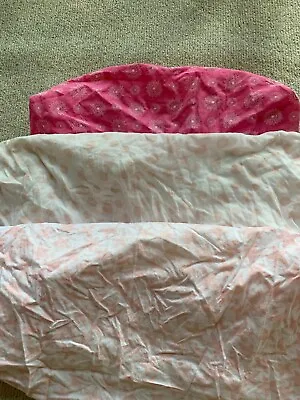 Lot X 3 Pink Fitted Crib Sheets Baby & Child Restoration Hardware & Others • $8.95