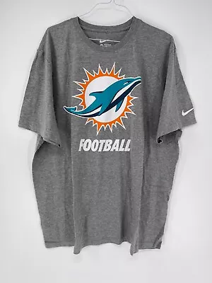 Miami Dolphins Grey Nike Regular Fit Shirt  *brand New & Multiple Sizes* • $24