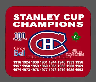 Montreal Canadiens Stanley Cup Championship Banner Mouse Pad Item#486  • $19.99