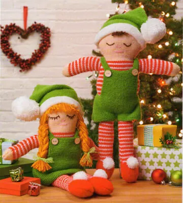 DK Toy Knitting Pattern Christmas Elves (69) • £2.10