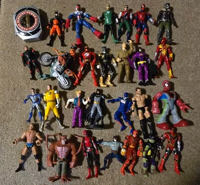 28 Figures Toys Joblot Bundle Marvel TMNT Power Rangers • £30