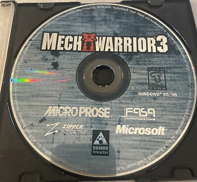 MechWarrior 3 Mech Warrior (PC CD-ROM Game 1999) Untested • $5.32