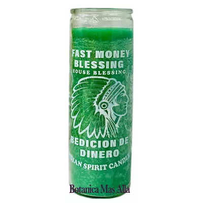 Veladora Bendición Del Dinero - Fast Money  Prayer And Spiritual Candle - 7 Day  • $9.99