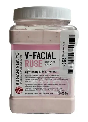 $39.99 • Buy SUGARING NYC V-Facial Rose Peel Off Mask Lightening  Brightening 23 Oz