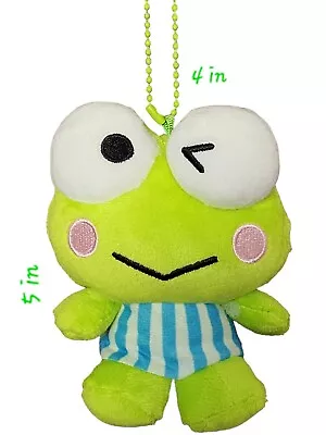 Kawaii Keroppi Plush Doll Keychain Bag Pendant 5  Height  Great Qualit • $10.95