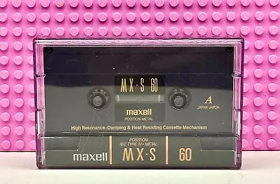 (used) Maxell  Mx-s  60  Type Iv  Blank Cassette Tape (1) • $23.39