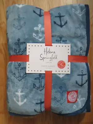 Helena Springfield St Ives/Burton Soft Fleece Blanket Throw 140 X 180 Cm Coastal • £89.95