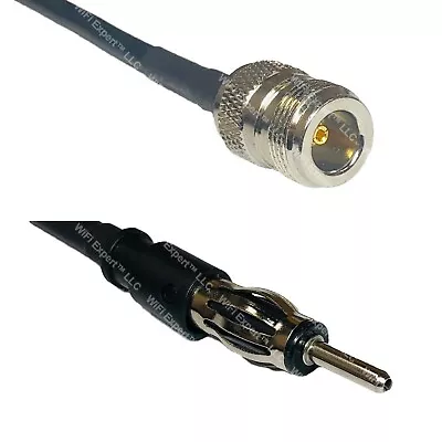 LMR240UF N FEMALE To AM/FM MALE Coax RF Cable USA-Ship Lot • $26.69