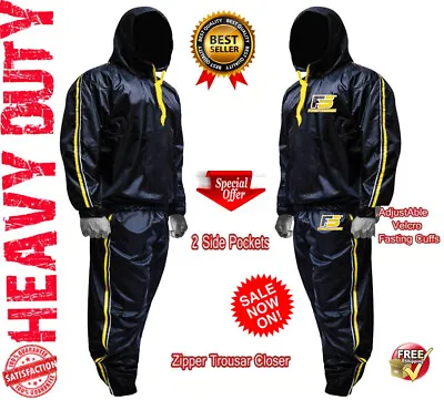 $34.85 • Buy Sauna Sweat Suit For WEIGHT LOSS Men Women MMA BOXING Body SHAPER Workout FITNES