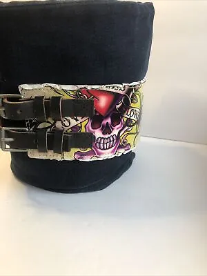 ED HARDY BELT  WOMEN SIZE S LEATHER Style # EH3150 • $79.99