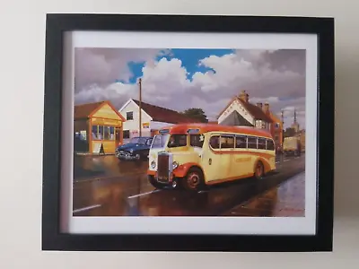 Malcolm Root Print 'Comb's Coach' Stowmarket FRAMED • £21