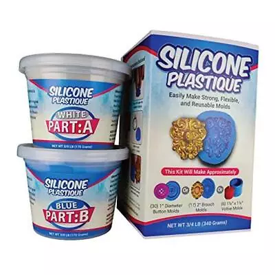 Silicone Plastique DIY Silicone Mold Making Kit Super Easy 1:1 Mix Putty 3/4  • $43.91