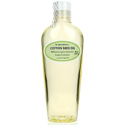 8 Oz Premium 100% Pure Organic Cold Pressed Best Cottonseed Oil • $9.99