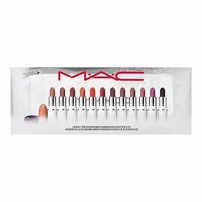 MAC Holiday 2023  “Lips By The Dozen” Mini Powder Kiss Lipstick Set - New/Sealed • $56.95