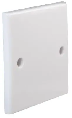 Single Socket Blanking Plate 1 Gang Light Switch Plug Wall Socket Blank - Curved • £2.19