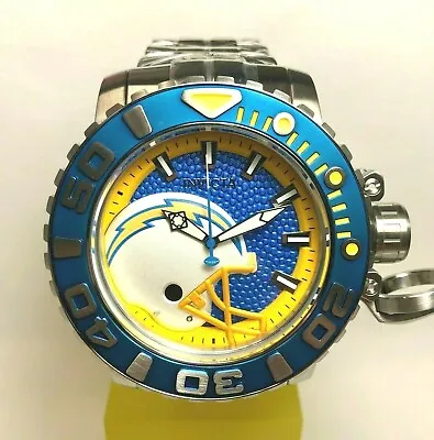 INVICTA 33016 NFL 58mm Sea Hunter Gen II Auto Bracelet Watch - LA Chargers • $549