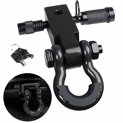 2  Tow Shackle Trailer Hitch Receiver Heavy Duty 3/4  D-Ring Recovery  Truck SUV • $38.99