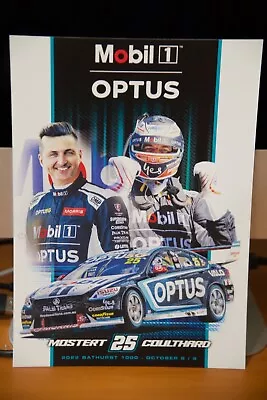 Chaz Mostert/Fabian Coulthard #25 Optus/Mobil 1 WAU V8 Supercar Driver Card • $3