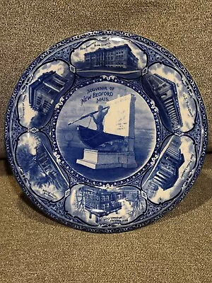 Rowland & Marsellus Souvenir Plate - Souvenir Of New Bedford Mass. • $28