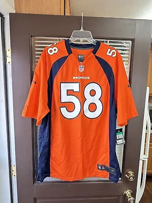 NWT Authentic Nike Denver Broncos #58 Von Miller NFL Football Jersey NEW • $85