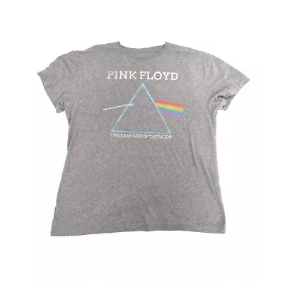 Pink Floyd T Shirt Top XL Gray Dark Side Of Moon Tour Merch Clothing Unisex • $14