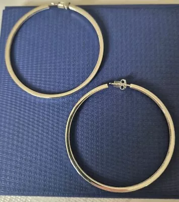 Warren James Sterling Silver S925 Hoop Earrings Earrings With Backs. NEW!! • £15.99