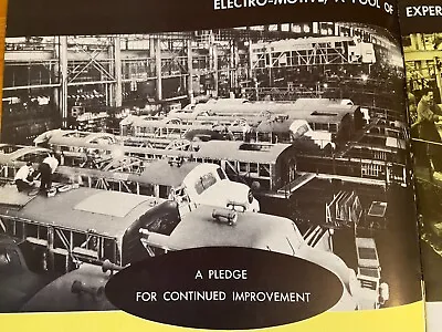 $48 • Buy NOS 1951 EMD Electro Motive General Motors 10,000 Locomotives Brochure 12 Pages