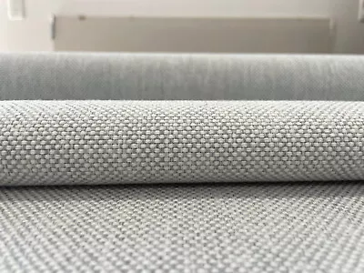 1.375 Yd Maharam Mode Stroll Light Gray Polyester Hopsack Upholstery Fabric • $17.60