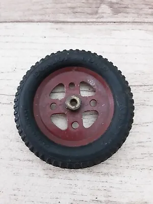 Meccano #142a DUNLOP CORD 1927-30 Tyre On 2  Pulley Hardened • £3.99