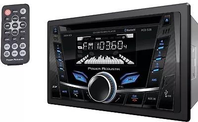 Power Acoustik Pcd-52b Double 2 Din Car Stereo Bluetooth Cd Aux/usb Sd Player • $59.90