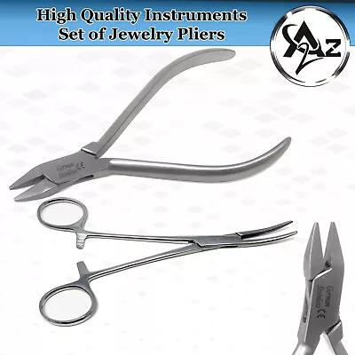$14.95 • Buy 2pc Parallel Action Pliers Flat Nose Smooth Jaw 13cm Jewelry Making/Repair Plier